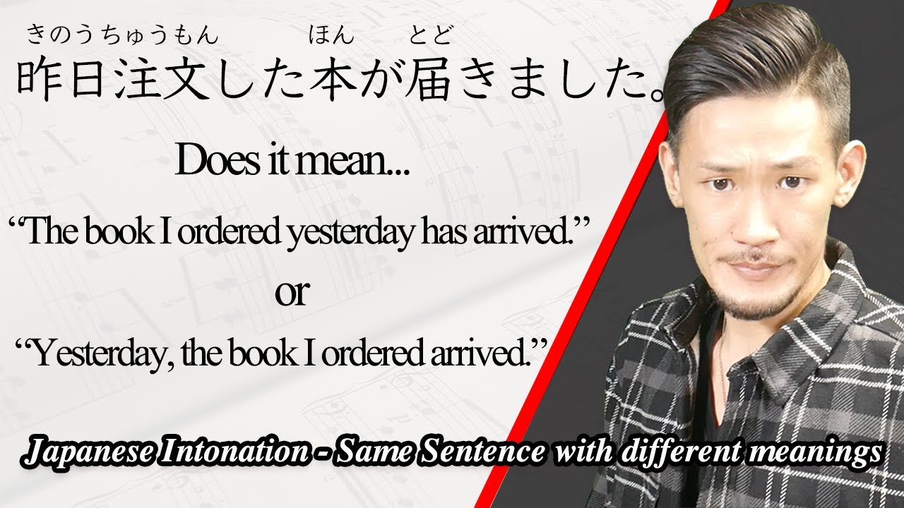 Japanese Intonation - Same Sentence with different meanings