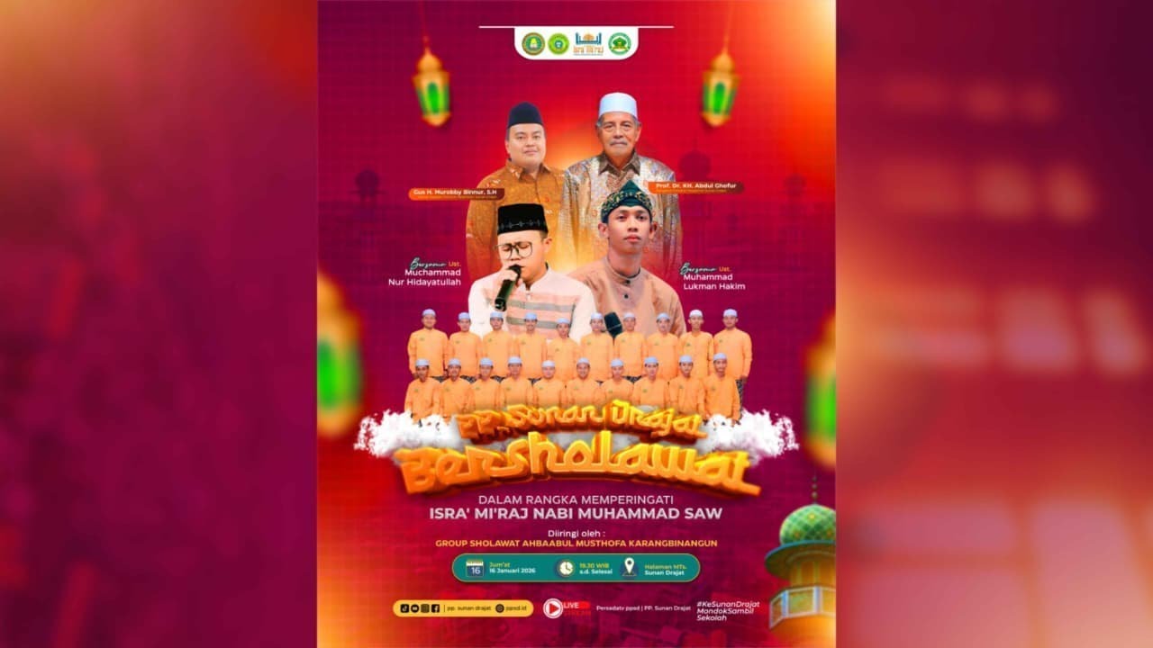 PP SUNAN DRAJAT BERSHOLAWAT | PERINGATAN ISRA' MI'RAJ NABI MUHAMMAD SAW