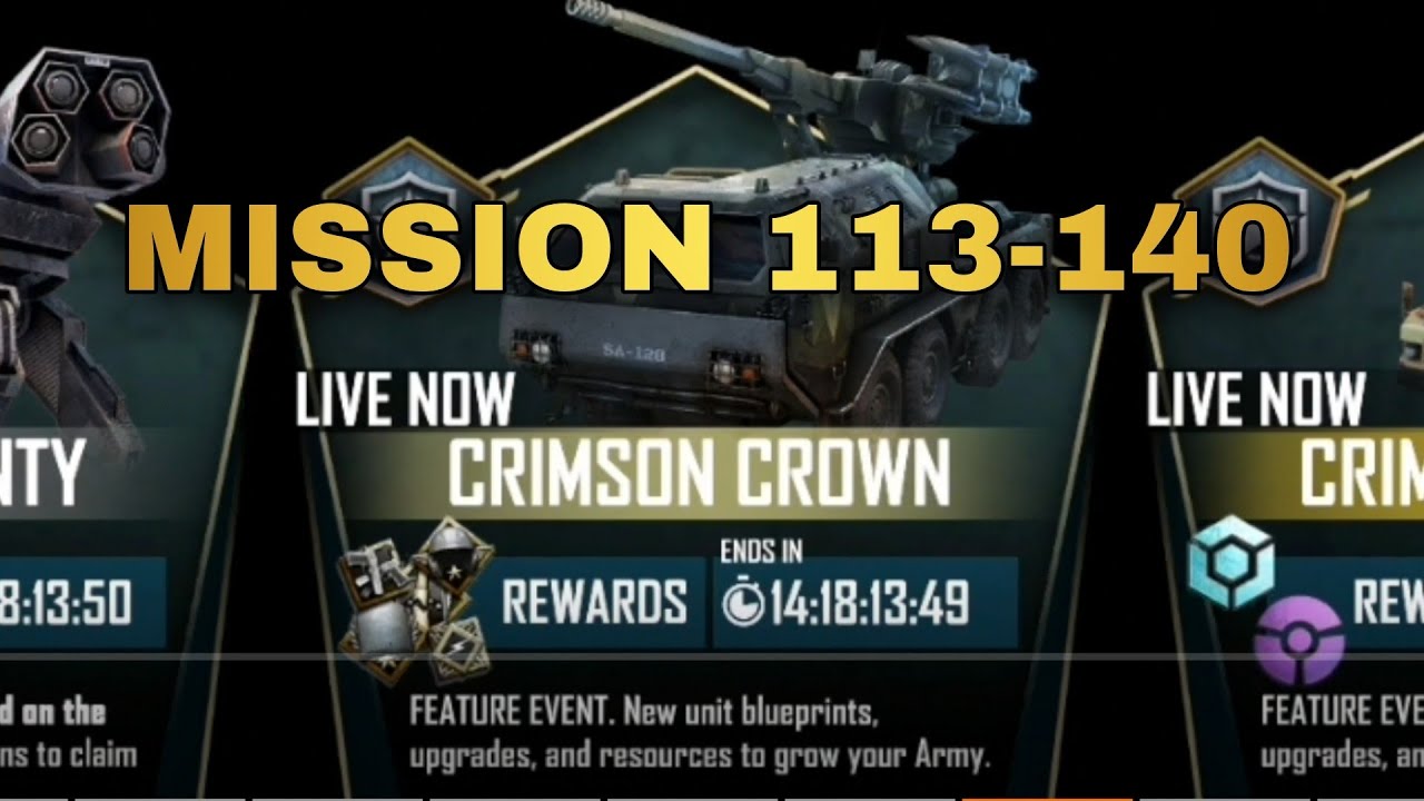 WCRA:Crimson Crown MISSION 113-140 ( CRUSADER and SAVARAN EVENT )