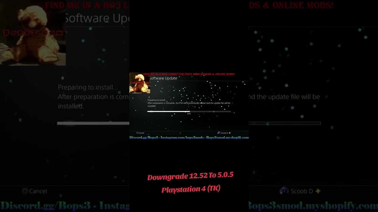 Downgrading Playstation 4 Firmware 12.52 to 5.0.5