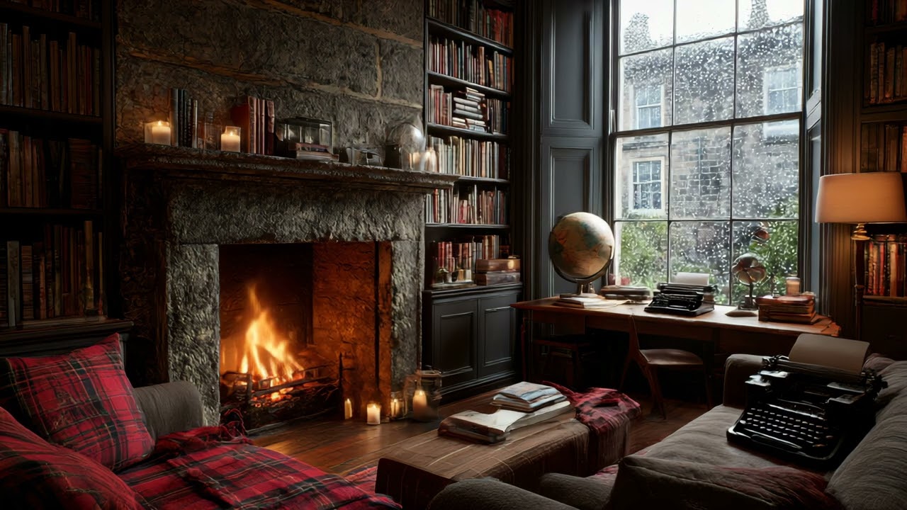 Cozy Home England background crackfire | Cinematic 4K Interior Tour & Peaceful Living Spaces