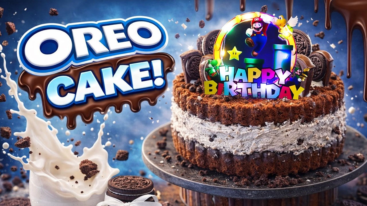 СДЕЛАЛА ТОРТ как ОГРОМНОЕ печенье OREO 😱 Лучший шоколадный торт на ДР сына!