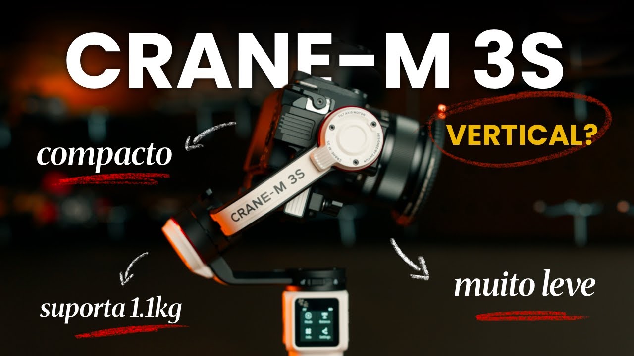 Gimbal para criadores de conteúdo? Review Zhiyun Crane M3S com Sony ZV-E10 II