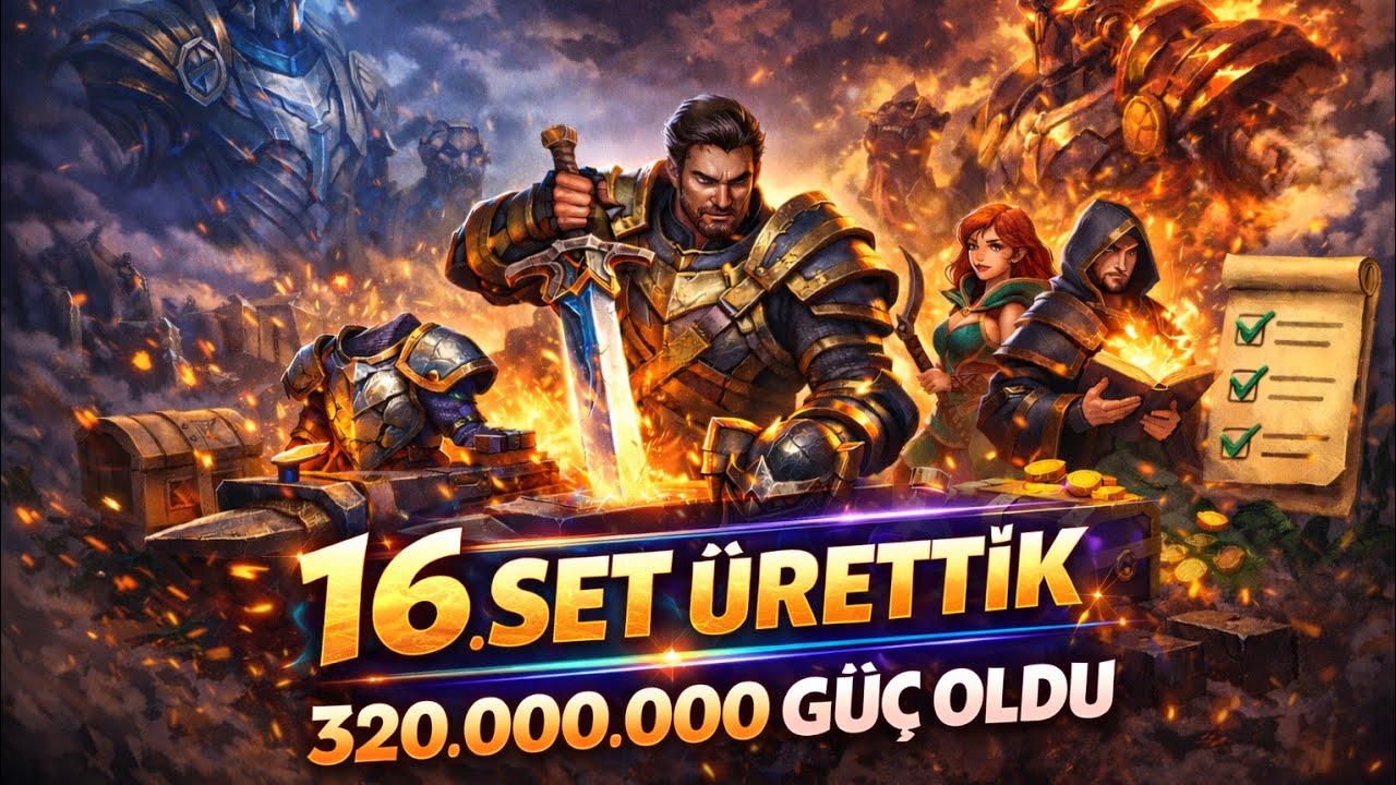 WRATH OF  CELESTİALS 16 Set Ekipman Ürettik! | Günlük Etkinlikler FULL 🔥 