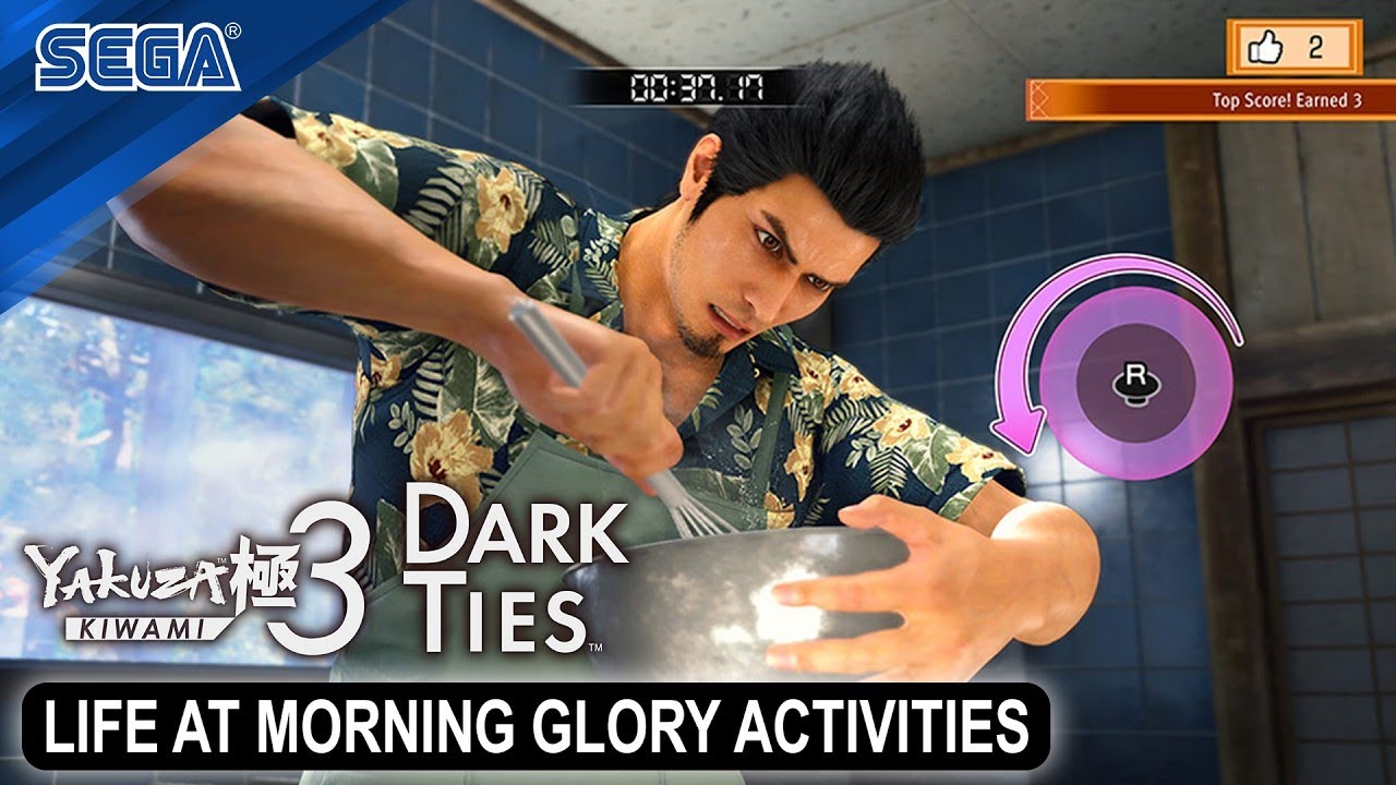 Yakuza Kiwami 3 & Dark Ties - Life at Morning Glory Activities
