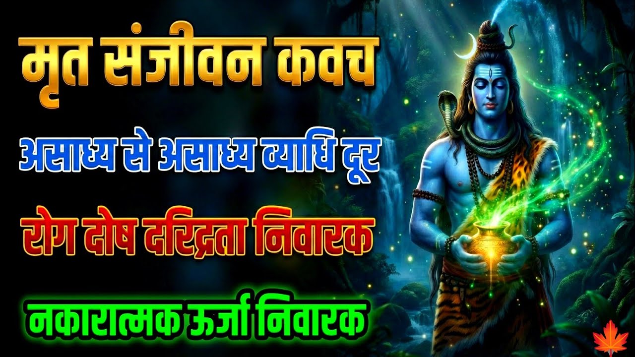 मृत संजीवन कवच | असाध्य से असाध्य व्याधि दूर | रोग दोष दरिद्रता निवारक | नकारात्मक ऊर्जा निवारक 