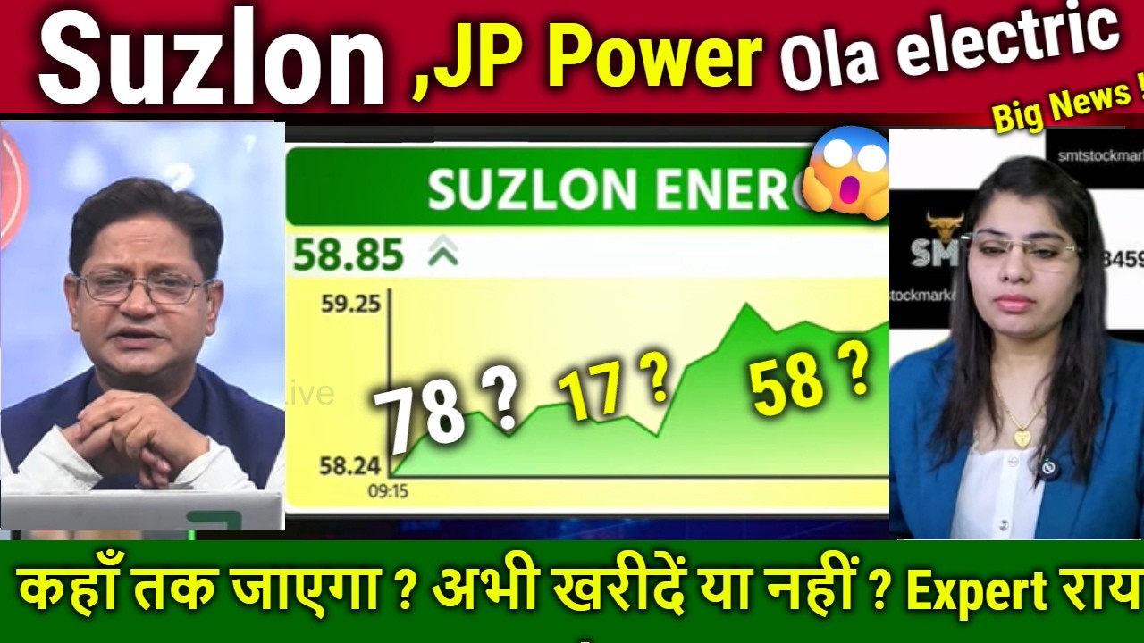 JP POWER,Suzlon Energy stock Future,Buy ?Analysis,ola electric,suzlon energy latest news,target 2026