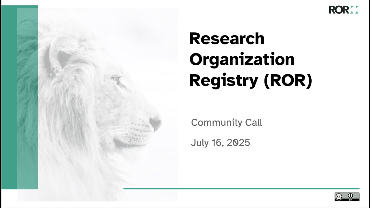 ROR Community Call July 2025