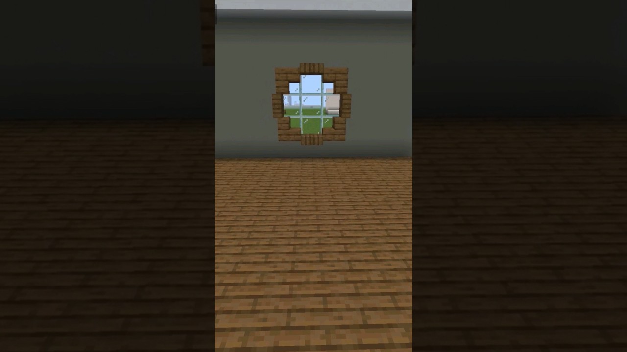 CIRCLE WINDOW DESIGN IN MINECRAFT!!😱😱#shorts #justiceforsidhumoosewala #minecraft