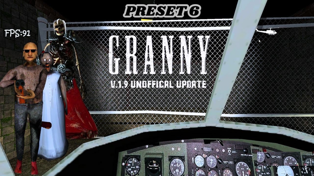 Granny v1.9 Unofficial Update PC (Preset 6) Helicopter Escape - Full Gameplay
