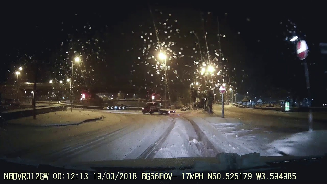 Heathfield - Newton Abbot - Torquay Heavy snow driving