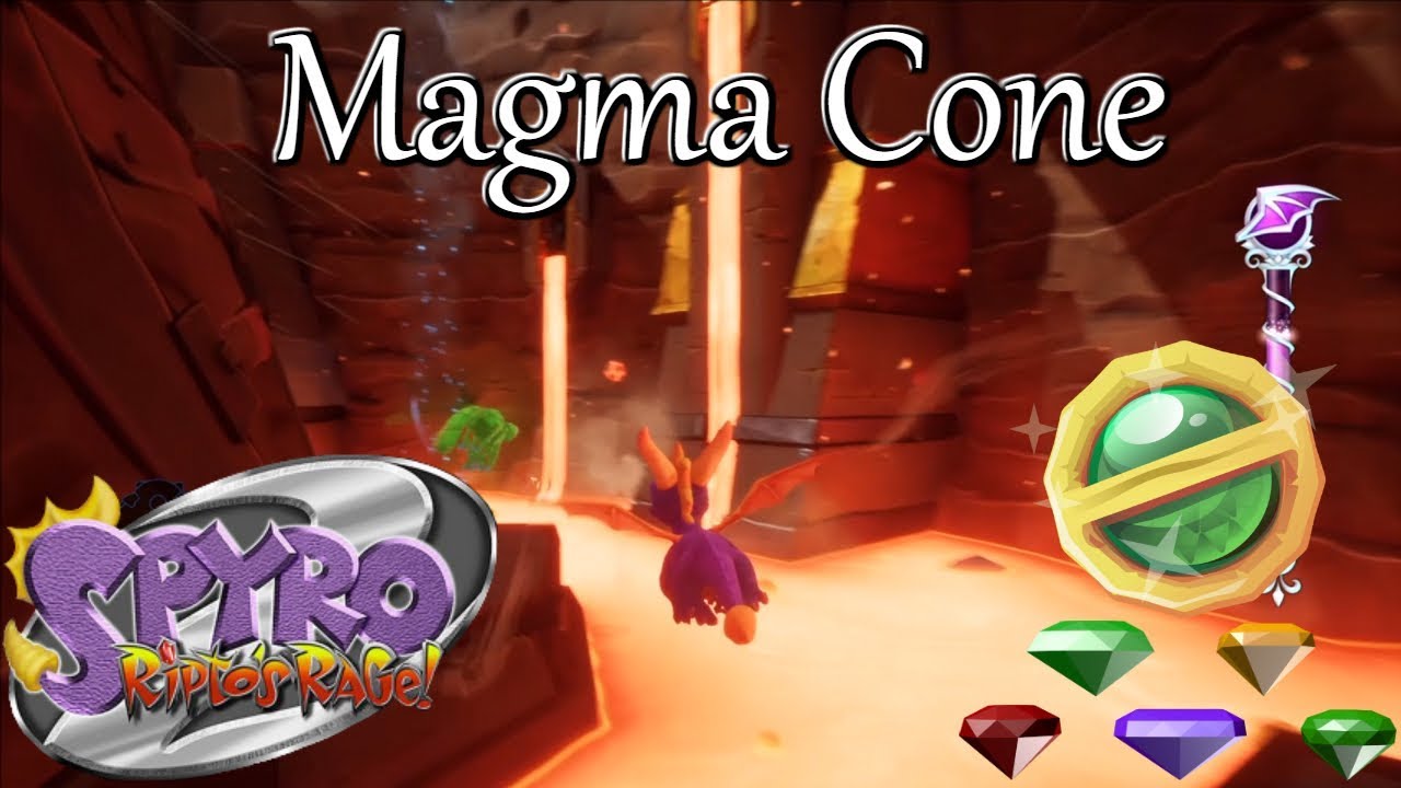 Spyro Reignited Trilogy: Magma Cone Walkthrough - Gems & Orbs
