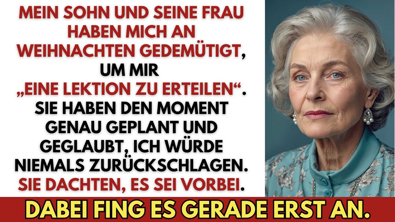 Mein Sohn und meine Schwiegertochter wollten mich zu Weihnachten demütigen – sie haben sich...