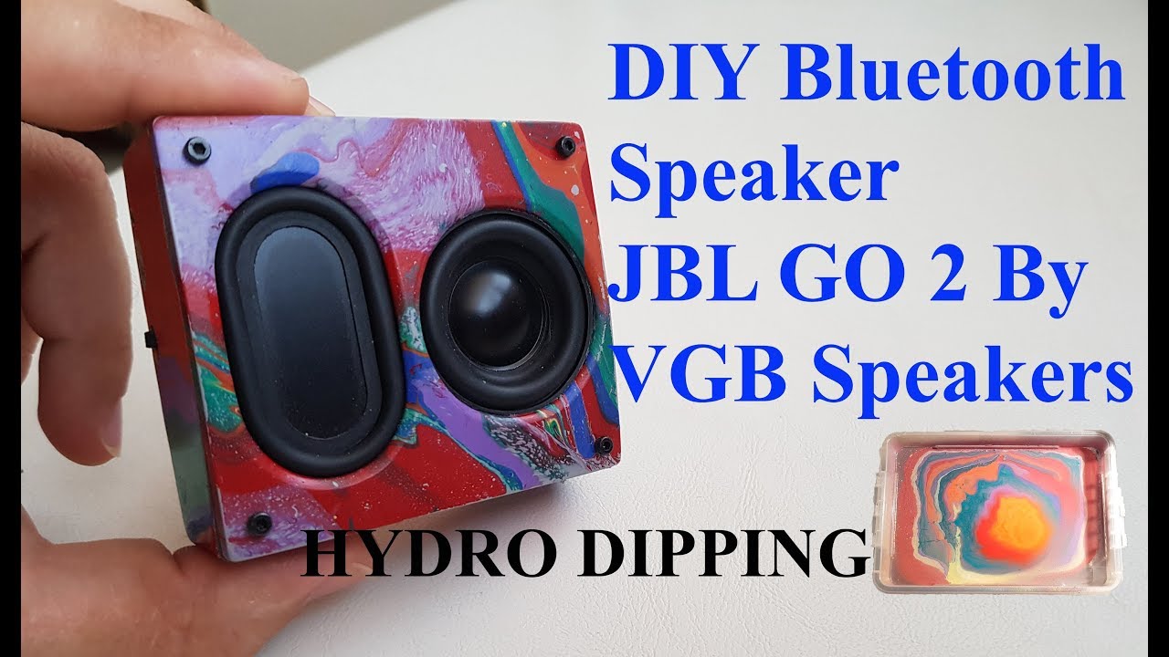 DIY Bluetooth Speaker JBL GO2 by VGB Speakers (Hydro Dipping)