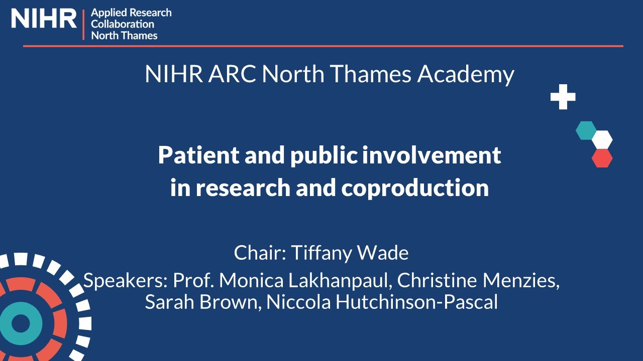 Patient and public involvement in research and coproduction