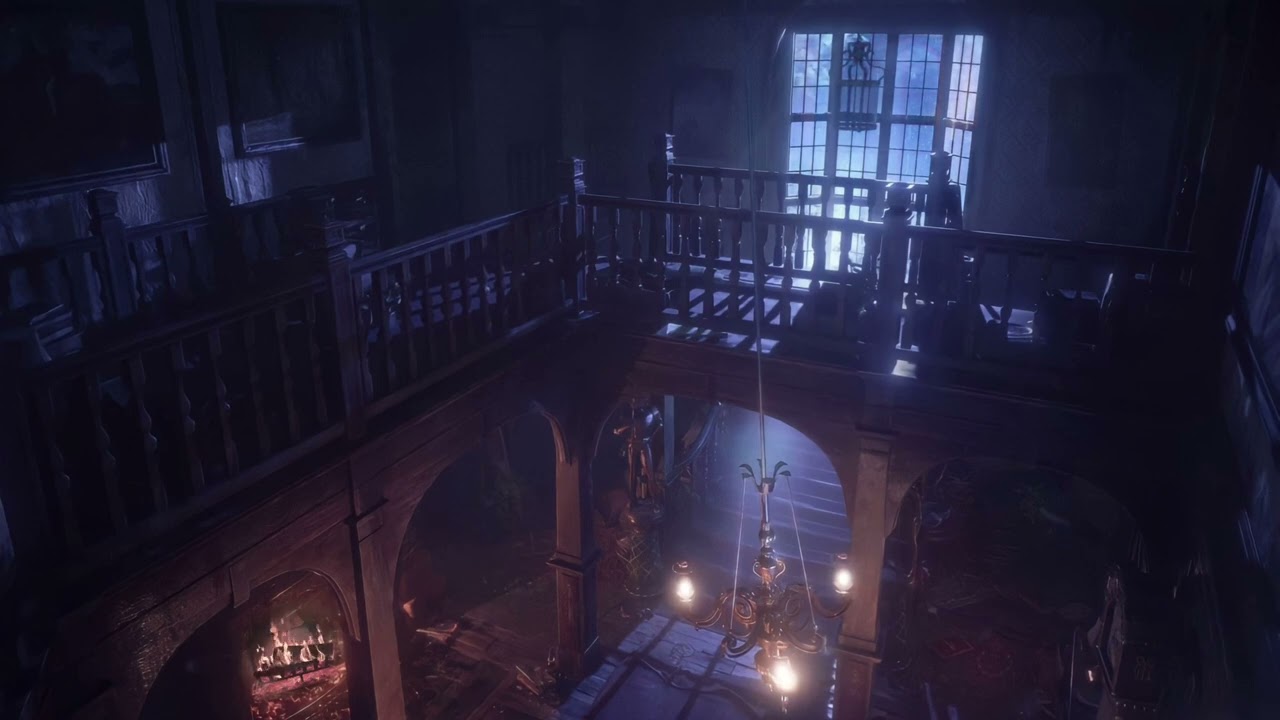 Creaky Old Mansion With Rain Pouring Outside — The Haunting of Bly Manor Hill House Ambience & ASMR