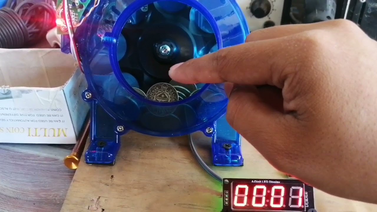 Z-timer/counter for coin counter machine