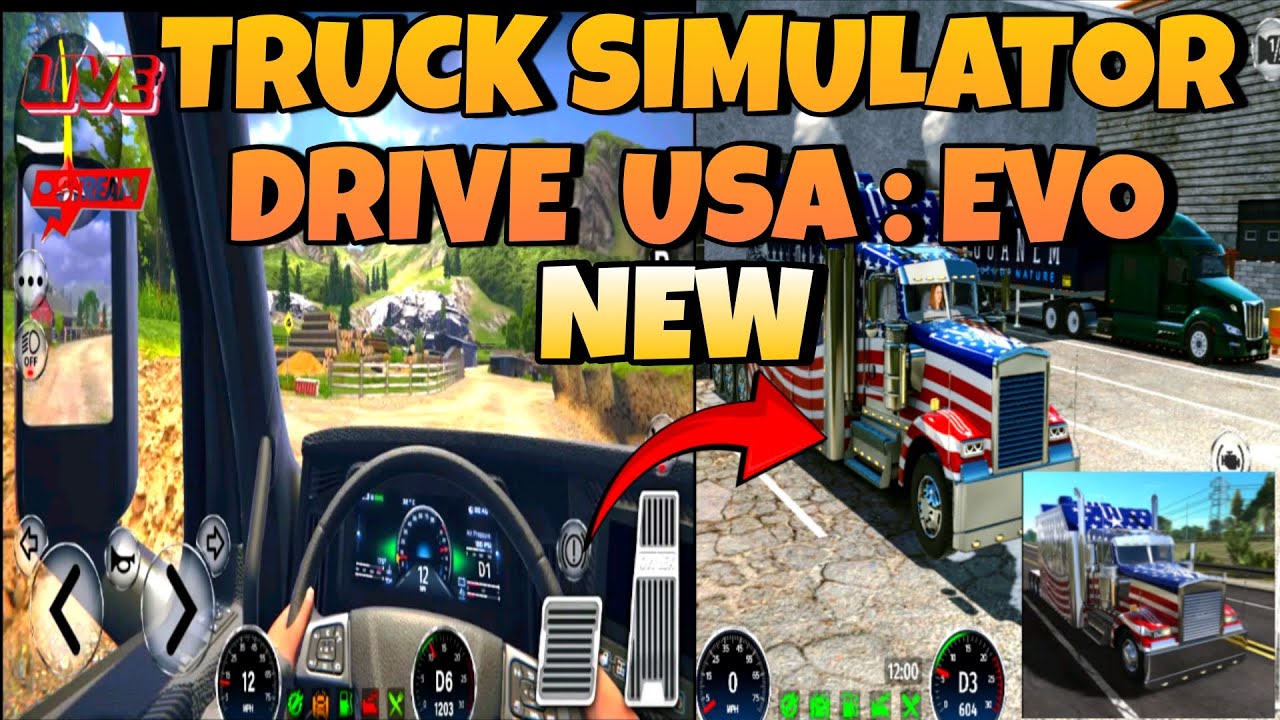 NEW TRUCK SIMULATOR DRIVE USA : EVO 😲🔥 | NEW TRUCK SIMULATOR GAMEPLAY LIVE #TSDU