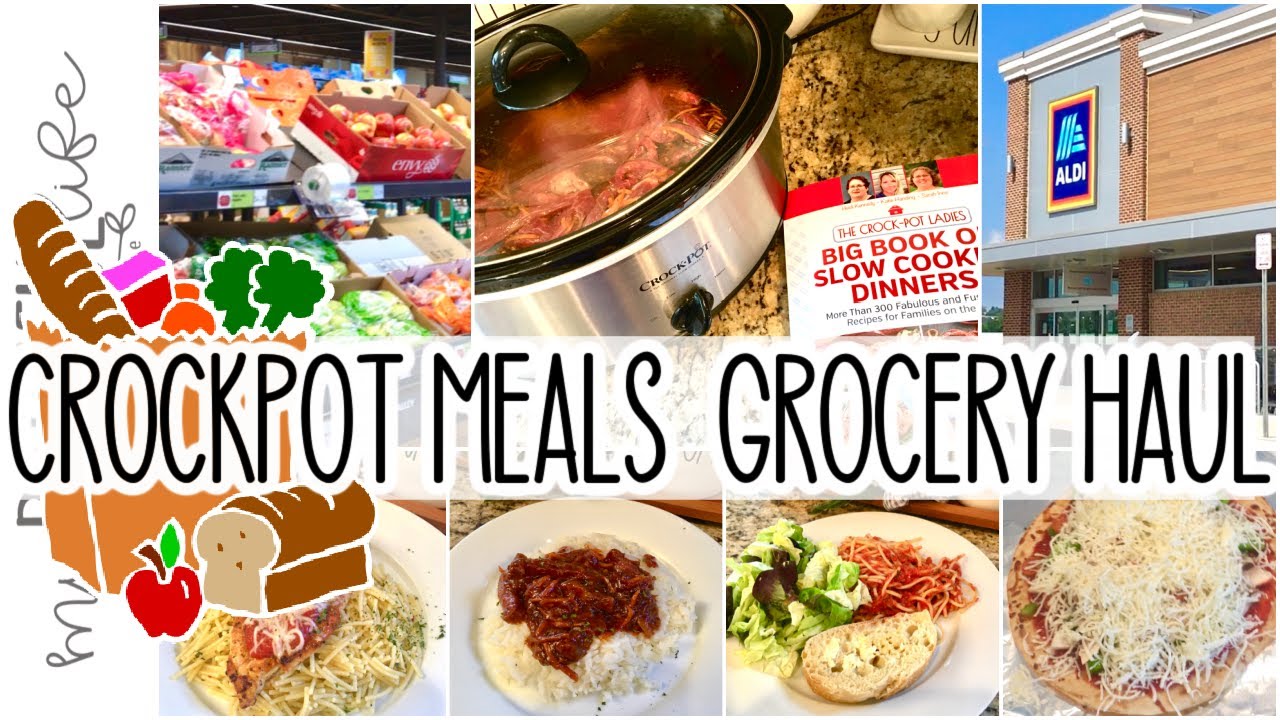 SUMMER CROCKPOT☀️ALDI GROCERY HAUL ☀️