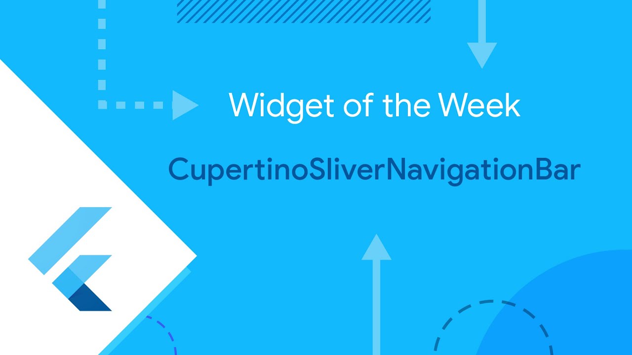 CupertinoSliverNavigationBar (Виджет недели)
