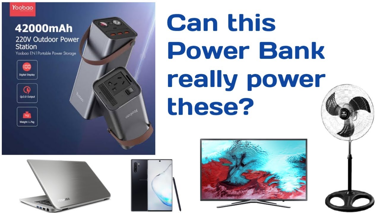 Power Bank that can power Fan & TV? Unboxing and Review of Yoobao EN1 42000mAh | Gadgets of Infinity