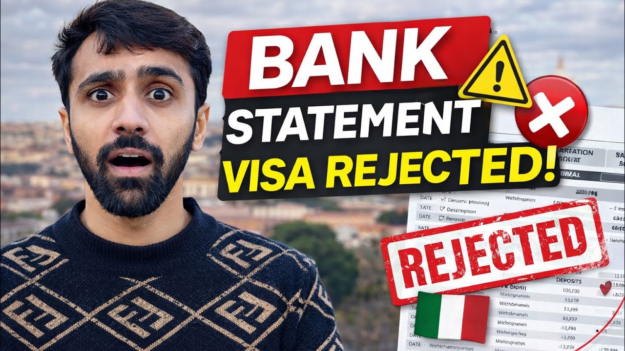 Bank Statement for Italy Study Visa 🇮🇹 | Why Most Visas Get Rejected