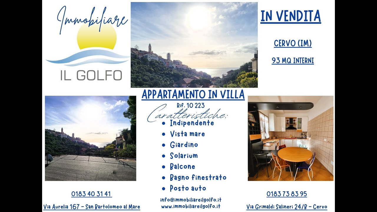 CERVO- APPARTAMENTO IN VILLA VISTA MARE CON SOLARIUM, GIARDINO E POSTO AUTO