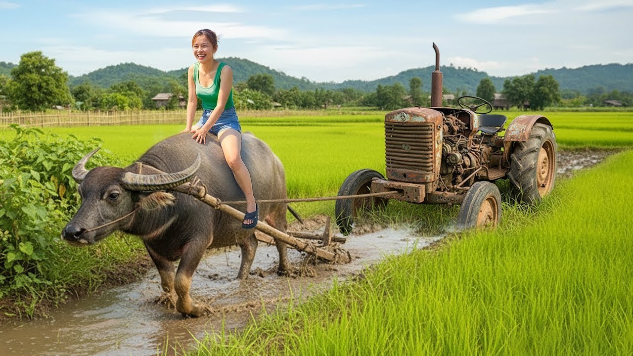 Genius Girl Revives the MASSIVELY RUSTY Tractor Abandoned DEEP Bushes for 40 Years
