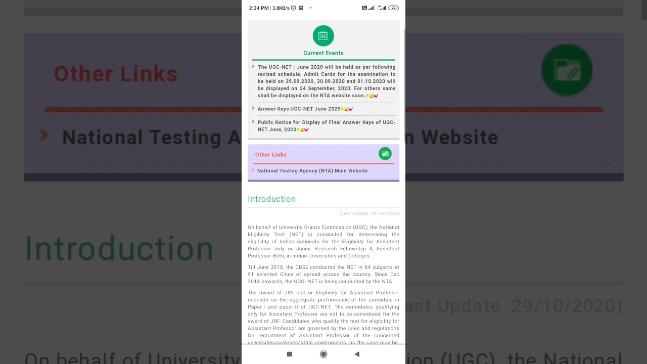 UGC NET final answer key 2020 // ugc net results 2020  latest update