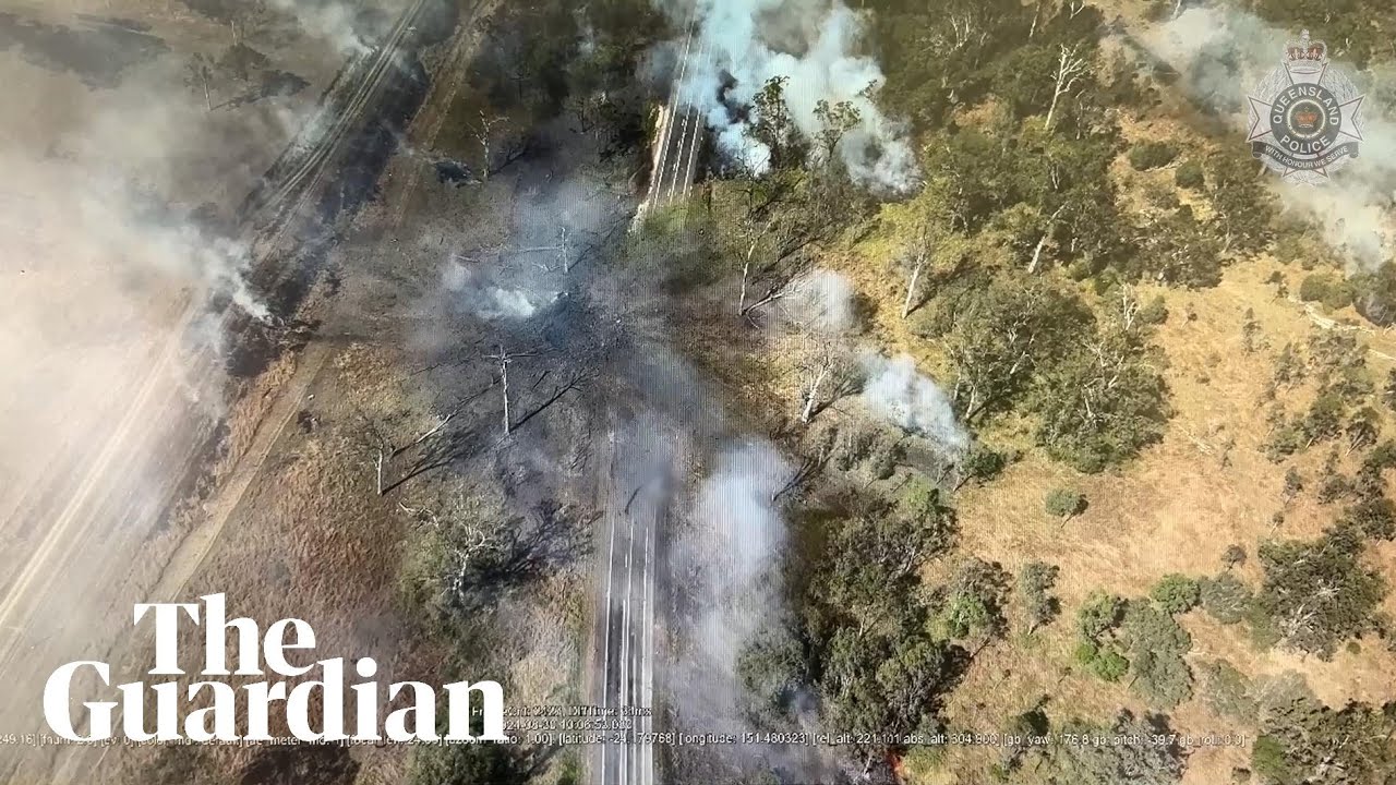Fiery crash site evacuated after truck carrying chemicals explodes on Bruce Highway