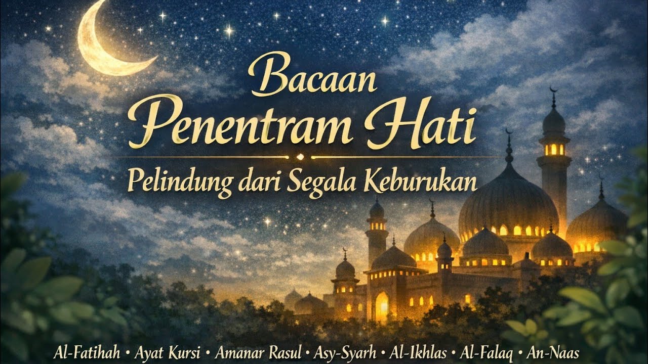 Bacaan Penentram Hati dan Pelindung dari Segala Keburukan | Murottal Al-Qur’an