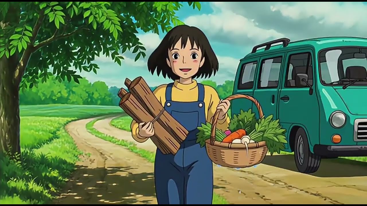 Solo Camping in the Misty Forest: Fire Cooking & Rainy ASMR | Studio Ghibli Inspired
