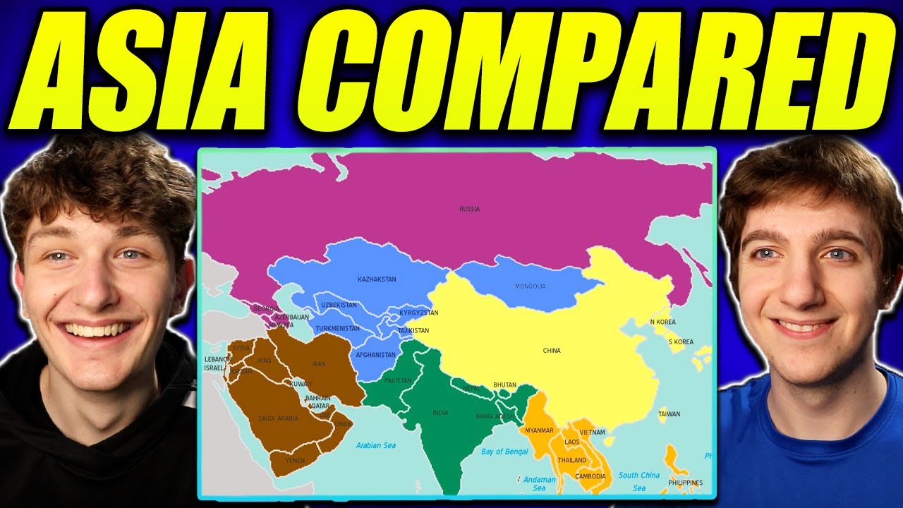 Americans React to Regions of Asia Compared (East, West, South, Southeast)