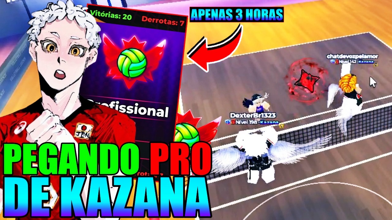 PEGANDO PROFISSIONAL COM KAZANA JOGANDO COM ALEATORIO!! PEGAR PRO SE TORNOU...! VOLLEYBALL LEGENDS!
