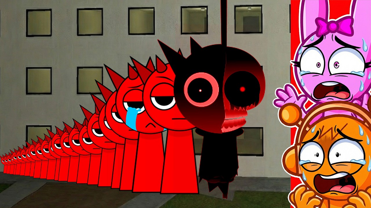 ¡Todos los tamaños de Sprunki Raddy quieren que los ayude de los sprunki malos! 😱