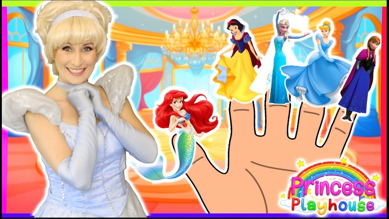 Cinderella Finger Family 👑💙 | Princess Nursery Rhyme for Kids | Princess Playhouse