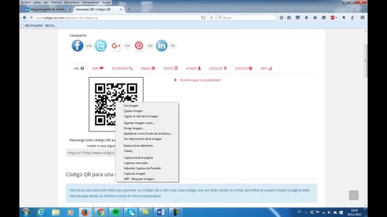Tutorial: C&oacute;mo insertar un C&oacute;digo QR en tu curr&iacute;culum