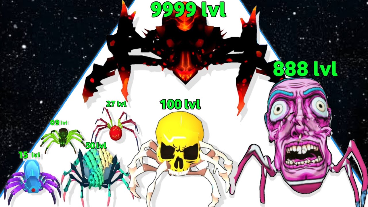 SPIDER EVOLUTION RUNNER - Level Up Spider Max Level, Latest Gameplay (Insect Evolution Run)
