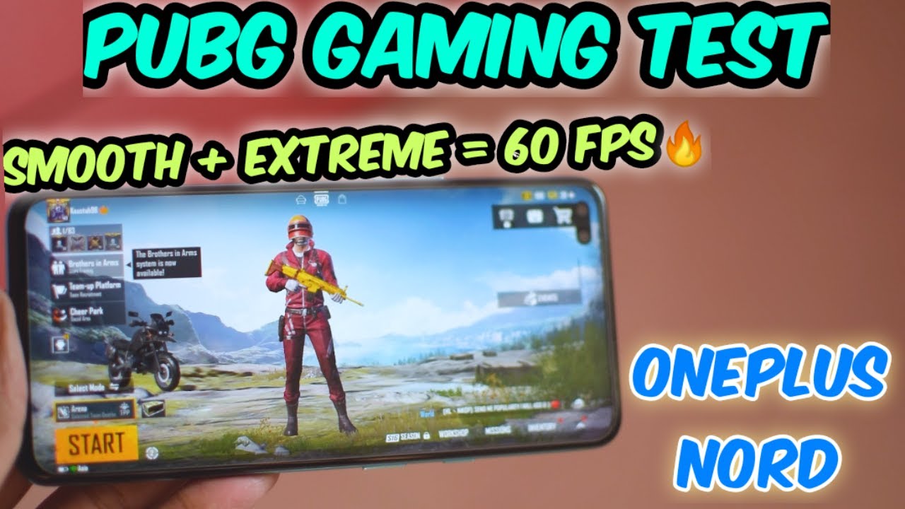 Oneplus Nord PUBG MOBILE Test | Smooth + Extreme = 60 fps Magic🔥