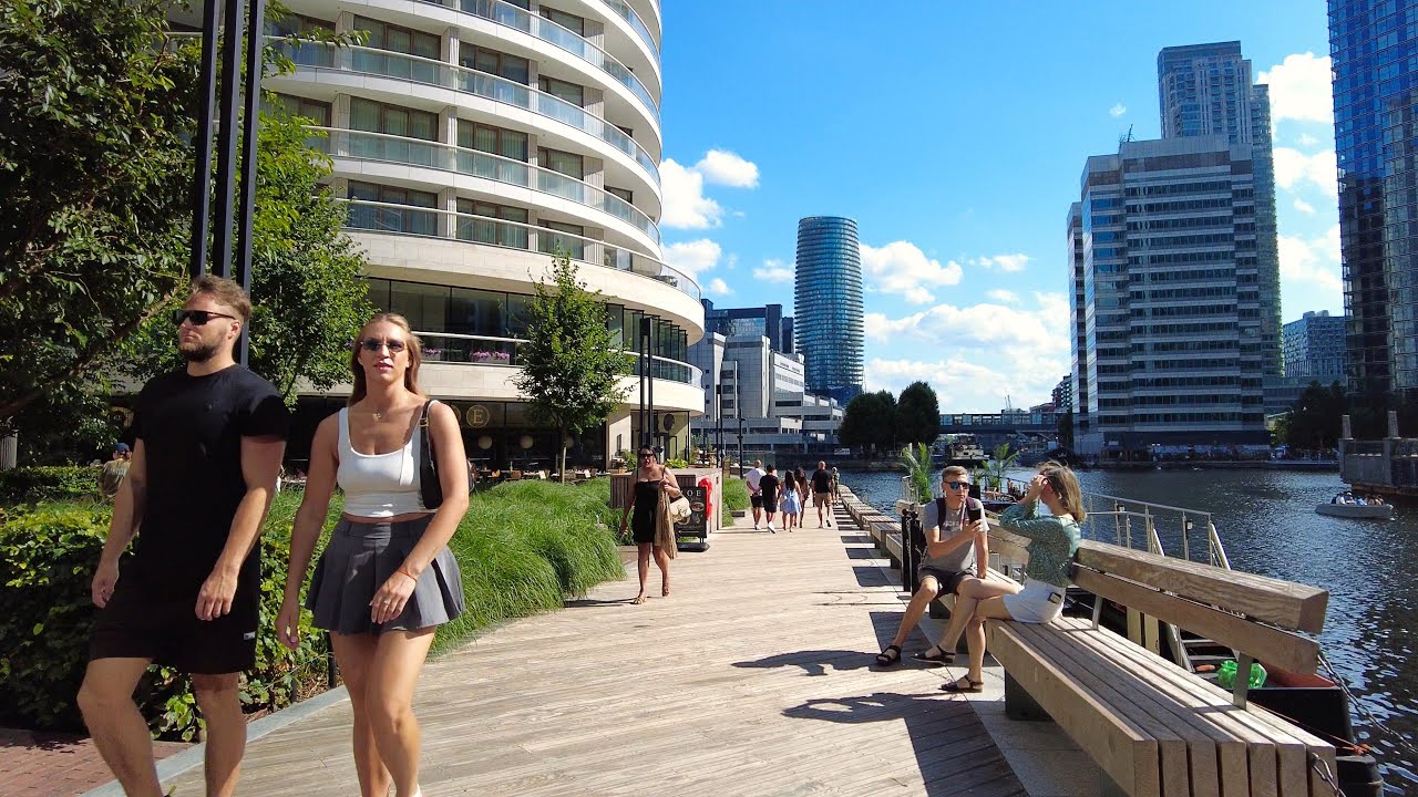 London Walk - 4K - Canary Wharf - 2025