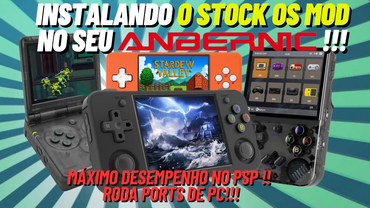 COMO INSTALAR O STOCK OS MOD NO @ANBERNIC  RG35XX H, RG35XX PLUS, RG35XX SP, RG28XX. GUIA DETALHADO!