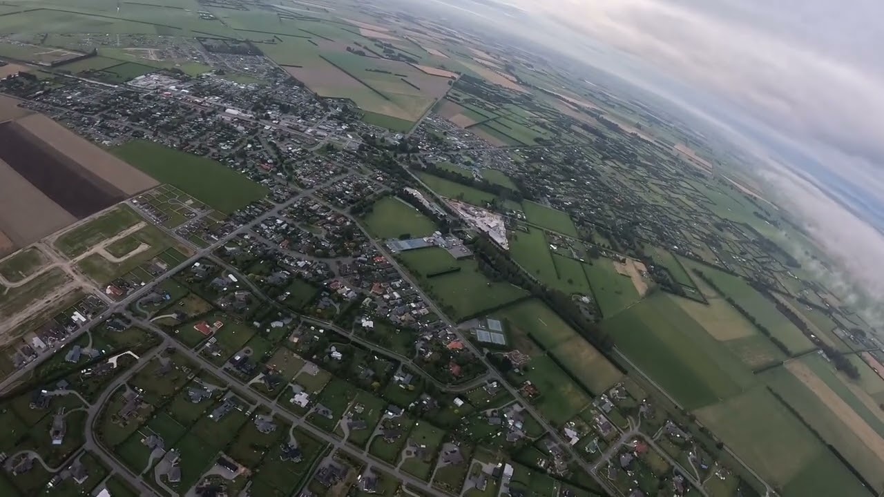 Hot Air Balloon over NZ countryside