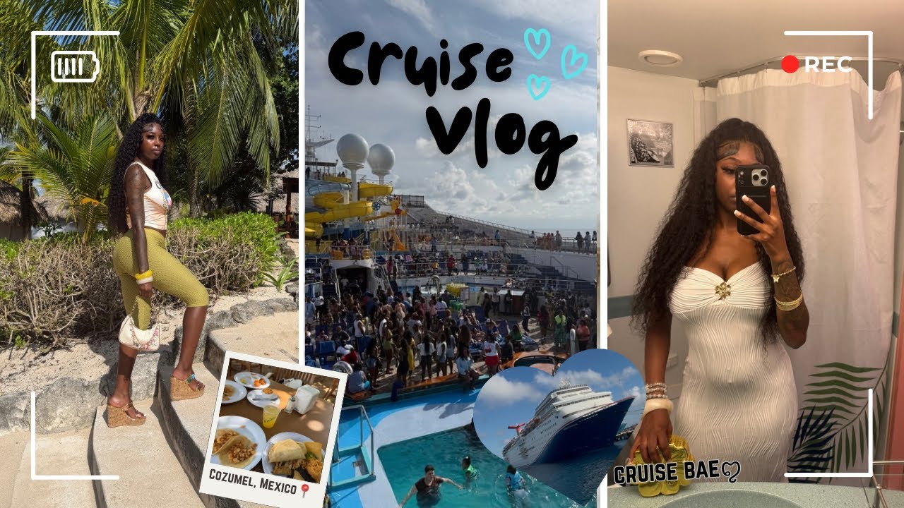 CRUISE VLOG🐚| Carnival valor, Mexico, partying + more 