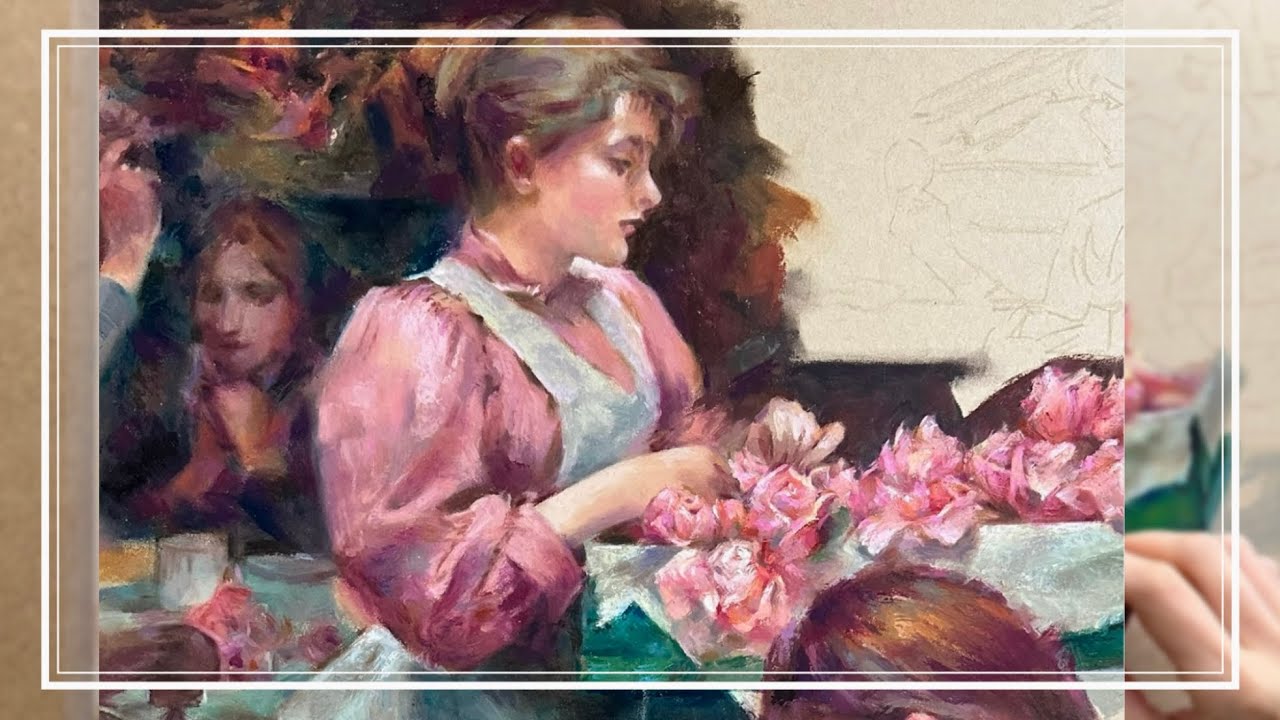 [Part 1]A Pink May Symphony with Oil Pastel-The Rose Makers🌷