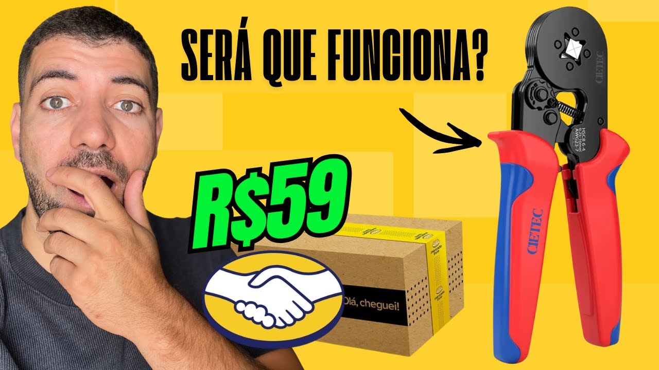 TESTEI ALICATE CRIMPADOR DE TERMINAIS ELÉTRICOS ILHÓS