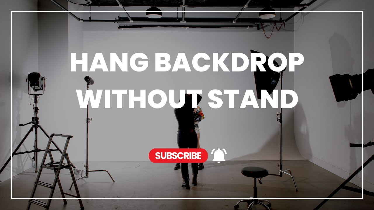 Are You Still Using Backdrop Stand? A New Way to Hang Your Backdrops| Simple and Efficient.