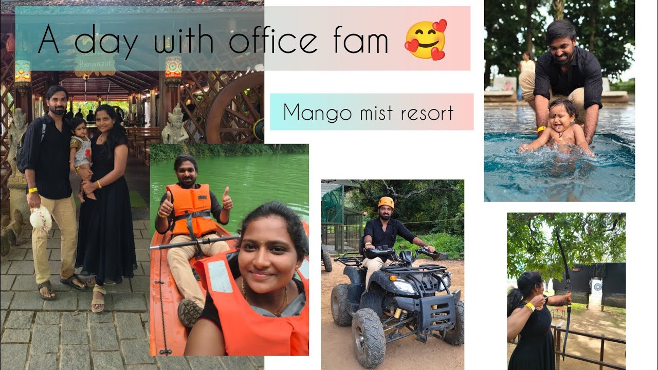 Mango mist resort vlog🎉🏠 #officetrip #colleagues #resort #swimmingpool #babyfun #memories #funtime 