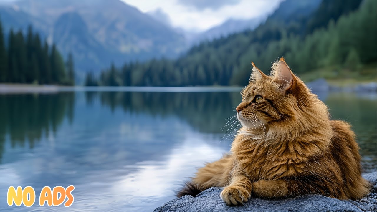 12 часов спокойной кошачьей музыки 🐱 Нежная целебная музыка для тревожных кошек 🌿 Без рекламы