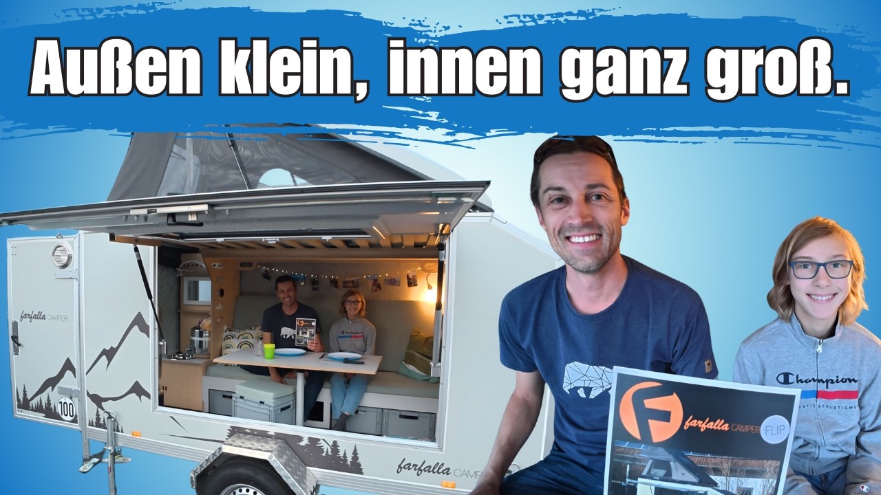 Farfalla Camper Wohnanhänger – jetzt neu mit Aufstelldach!