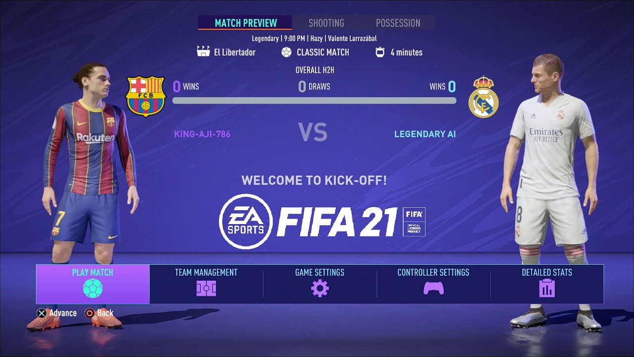 FIFA 21 &mdash; ФК Барселона против Реал Мадрид ПОЛНЫЙ ГЕЙМПЛЕЙ &mdash; PS4/HD